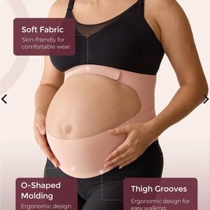 EUC Maternity Support Belly Band Momcozy Tan Size Large